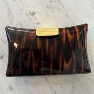 Vintage hard shell clutch purse